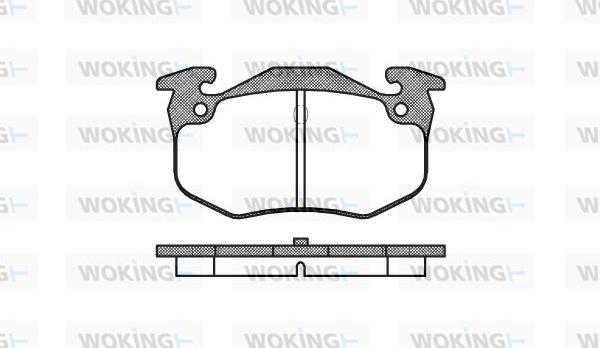 Woking P0443.60 - Əyləc altlığı dəsti, əyləc diski furqanavto.az