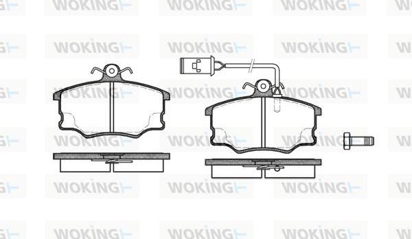 Woking P0463.52 - Əyləc altlığı dəsti, əyləc diski furqanavto.az