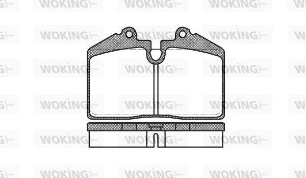 Woking P0403.20 - Əyləc altlığı dəsti, əyləc diski furqanavto.az