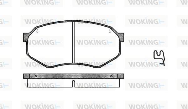 Woking P0483.14 - Əyləc altlığı dəsti, əyləc diski furqanavto.az