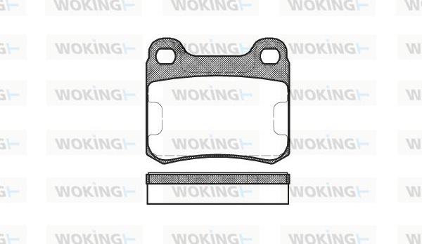 Woking P0573.00 - Əyləc altlığı dəsti, əyləc diski www.furqanavto.az