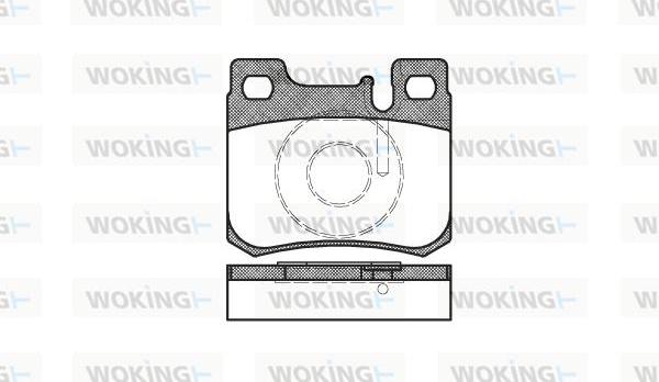 Woking P0573.20 - Əyləc altlığı dəsti, əyləc diski www.furqanavto.az