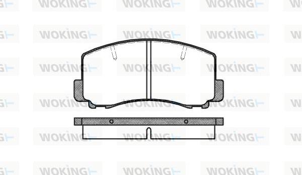 Woking P0653.00 - Əyləc altlığı dəsti, əyləc diski furqanavto.az