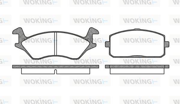 Woking P0053.00 - Əyləc altlığı dəsti, əyləc diski furqanavto.az