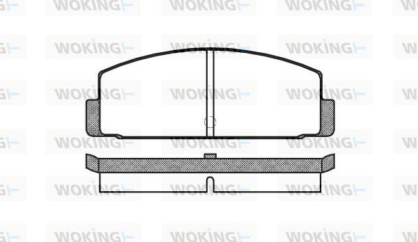 Woking P0003.00 - Əyləc altlığı dəsti, əyləc diski furqanavto.az