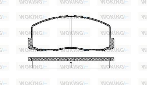 Woking P0883.00 - Əyləc altlığı dəsti, əyləc diski furqanavto.az