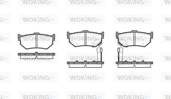 Woking P0833.02 - Əyləc altlığı dəsti, əyləc diski furqanavto.az