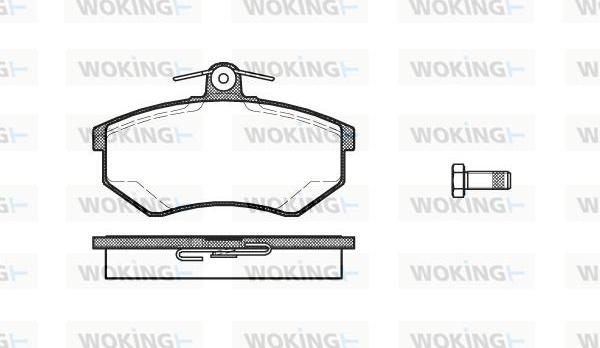 Woking P0343.20 - Əyləc altlığı dəsti, əyləc diski furqanavto.az