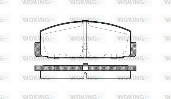 Woking P0793.30 - Əyləc altlığı dəsti, əyləc diski furqanavto.az