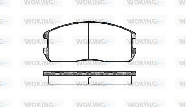 Woking P0753.00 - Əyləc altlığı dəsti, əyləc diski furqanavto.az