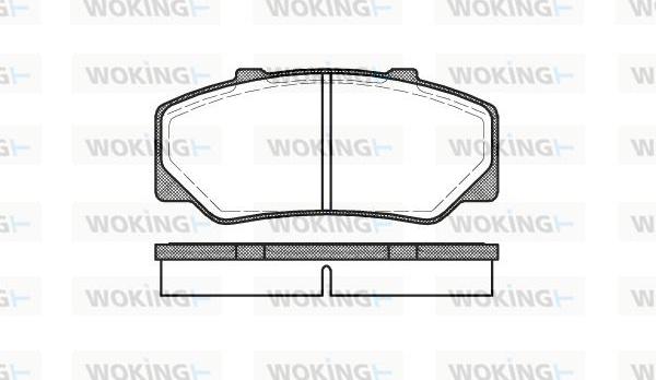 Woking P0763.00 - Əyləc altlığı dəsti, əyləc diski furqanavto.az