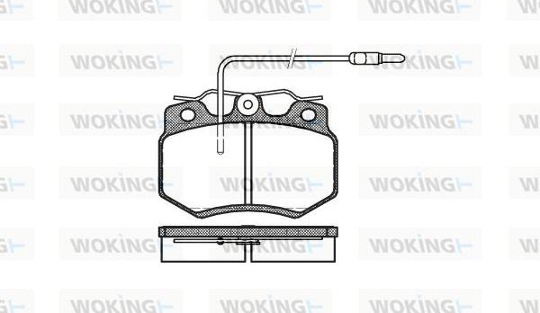 Woking P0703.04 - Əyləc altlığı dəsti, əyləc diski furqanavto.az