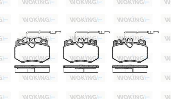 Woking P0703.14 - Əyləc altlığı dəsti, əyləc diski furqanavto.az