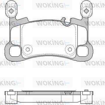 Woking P19643.00 - Əyləc altlığı dəsti, əyləc diski furqanavto.az