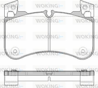 Woking P19313.00 - Əyləc altlığı dəsti, əyləc diski furqanavto.az