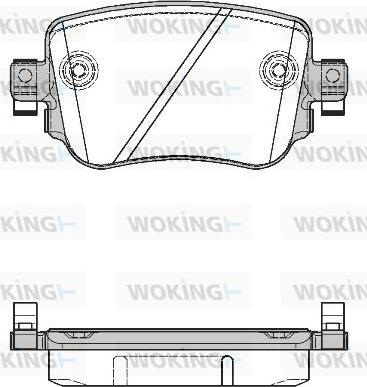 Woking P14493.08 - Əyləc altlığı dəsti, əyləc diski furqanavto.az