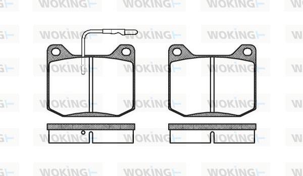 Woking P1453.32 - Əyləc altlığı dəsti, əyləc diski furqanavto.az