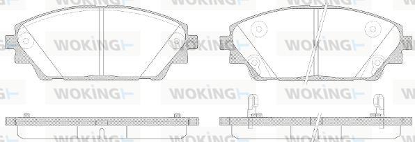 Woking P14693.02 - Əyləc altlığı dəsti, əyləc diski furqanavto.az