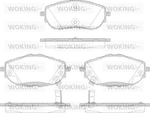 Woking P14613.02 - Əyləc altlığı dəsti, əyləc diski furqanavto.az