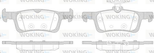 Woking P14633.00 - Əyləc altlığı dəsti, əyləc diski furqanavto.az