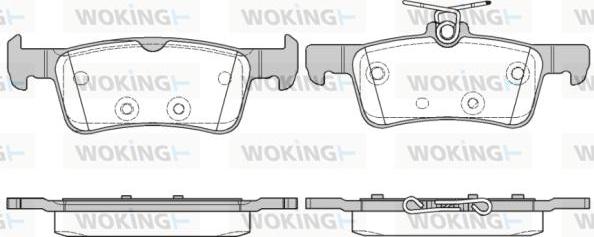 Woking P14633.10 - Əyləc altlığı dəsti, əyləc diski furqanavto.az