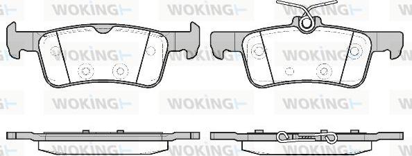 Woking P14633.20 - Əyləc altlığı dəsti, əyləc diski furqanavto.az