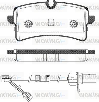 Woking P14053.02 - Əyləc altlığı dəsti, əyləc diski furqanavto.az