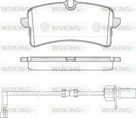 Woking P14053.12 - Əyləc altlığı dəsti, əyləc diski furqanavto.az