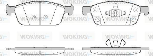 Woking P14103.50 - Əyləc altlığı dəsti, əyləc diski furqanavto.az