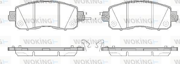 Woking P14173.04 - Əyləc altlığı dəsti, əyləc diski furqanavto.az