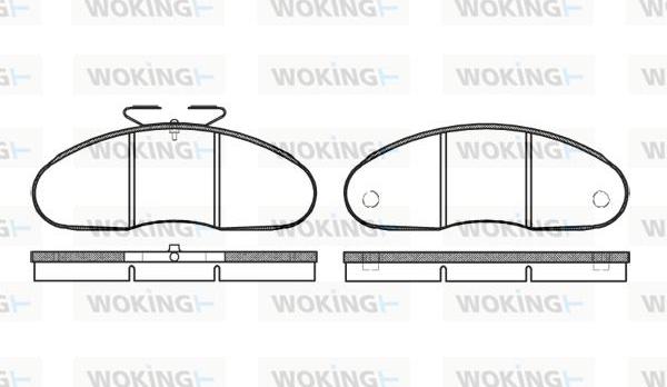 Woking P1483.00 - Əyləc altlığı dəsti, əyləc diski furqanavto.az