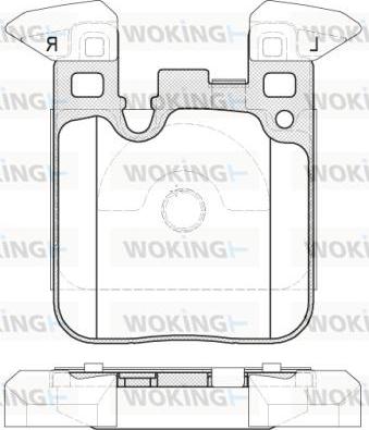 Woking P14393.00 - Əyləc altlığı dəsti, əyləc diski furqanavto.az