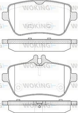 Woking P14353.00 - Əyləc altlığı dəsti, əyləc diski furqanavto.az