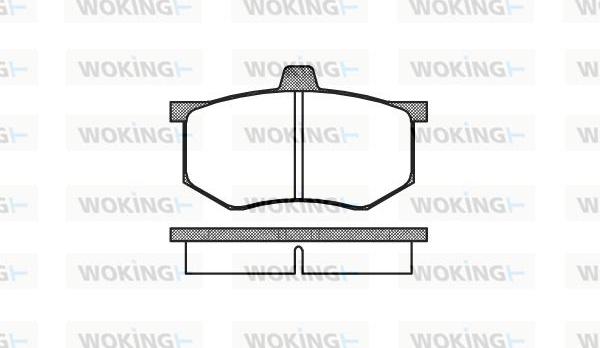 Woking P1433.00 - Əyləc altlığı dəsti, əyləc diski furqanavto.az