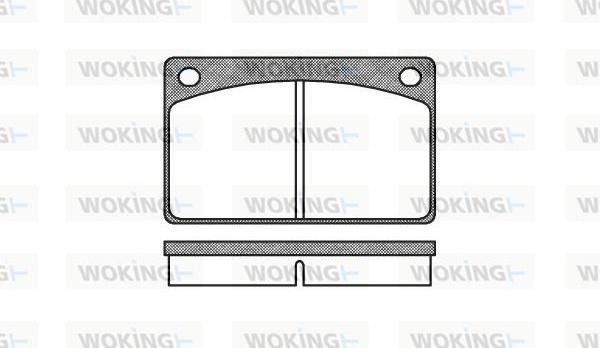 Woking P1423.00 - Əyləc altlığı dəsti, əyləc diski furqanavto.az