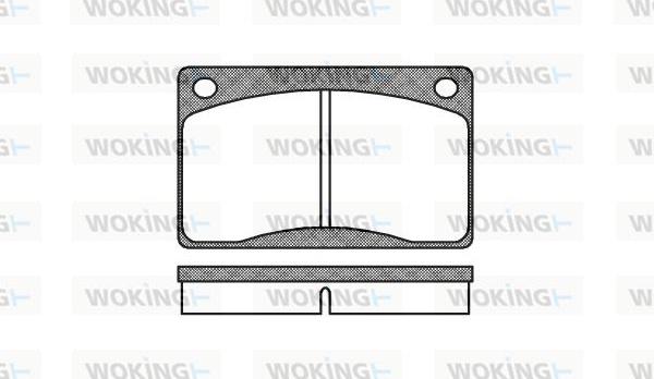 Woking P1423.30 - Əyləc altlığı dəsti, əyləc diski furqanavto.az