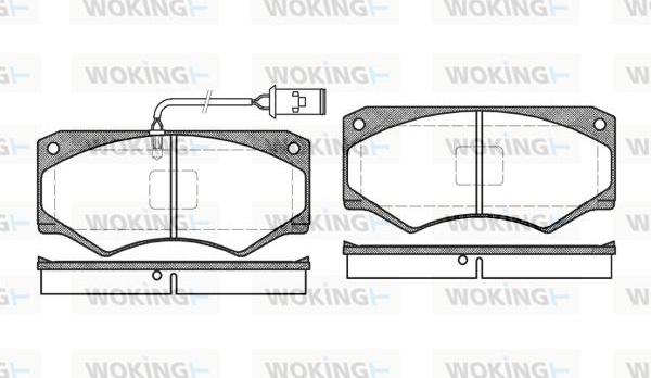 Woking P1473.52 - Əyləc altlığı dəsti, əyləc diski furqanavto.az