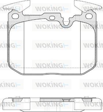 Woking P15913.10 - Əyləc altlığı dəsti, əyləc diski furqanavto.az