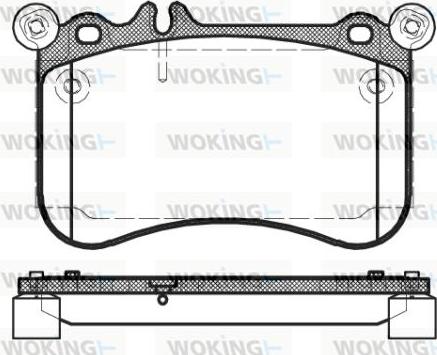 Woking P15653.00 - Əyləc altlığı dəsti, əyləc diski furqanavto.az