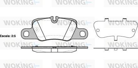 Woking P15013.00 - Əyləc altlığı dəsti, əyləc diski furqanavto.az