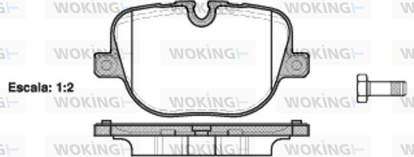 Woking P15083.00 - Əyləc altlığı dəsti, əyləc diski www.furqanavto.az