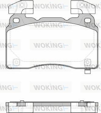 Woking P15383.24 - Əyləc altlığı dəsti, əyləc diski furqanavto.az