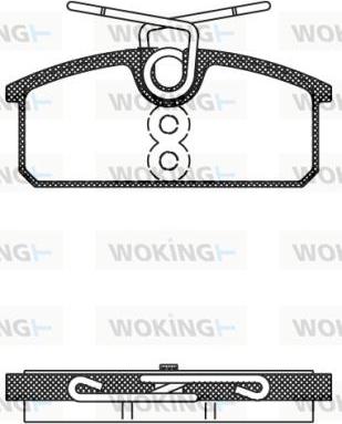 Woking P15243.00 - Əyləc altlığı dəsti, əyləc diski furqanavto.az