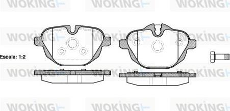 Woking P15213.00 - Əyləc altlığı dəsti, əyləc diski furqanavto.az