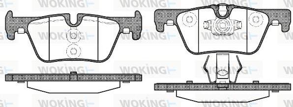 Woking P15763.00 - Əyləc altlığı dəsti, əyləc diski furqanavto.az