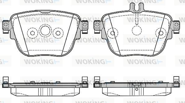 Woking P16923.00 - Əyləc altlığı dəsti, əyləc diski furqanavto.az