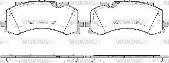 Woking P16443.00 - Əyləc altlığı dəsti, əyləc diski furqanavto.az