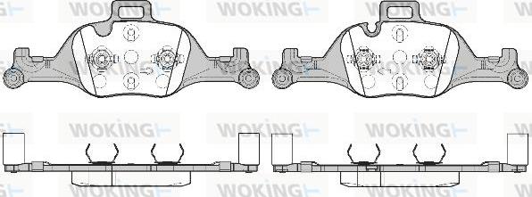 Woking P16403.00 - Əyləc altlığı dəsti, əyləc diski furqanavto.az