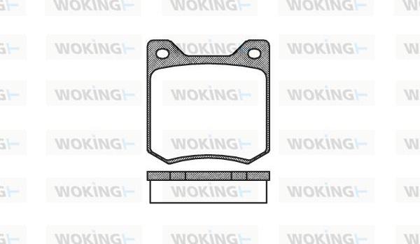 Woking P1663.00 - Əyləc altlığı dəsti, əyləc diski furqanavto.az