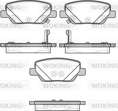 Woking P16003.02 - Əyləc altlığı dəsti, əyləc diski furqanavto.az